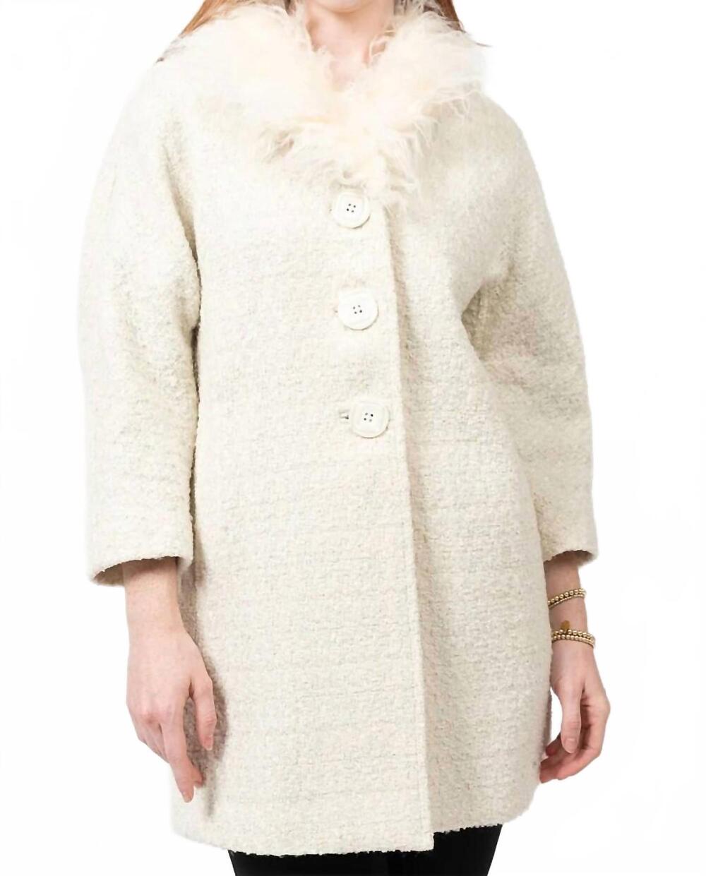 NEW IVY JANE winter dreaming coat in ivory